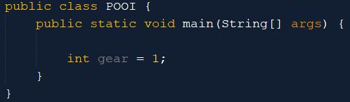 VARIÁVEIS EM JAVA A linguagem de programação Java é estaticamente tipada (statically-typed), o que significa que todas as
