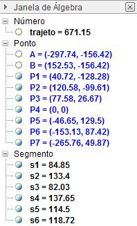 Dessa forma a escala utilizada foi a distância P4-P5 que proporcionou encontrar as coordenadas dos demais pontos de referência, que sequencialmente foram utilizadas nos cálculos.