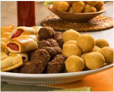 MINI SALGADOS FRITOS CADA 100 GRAMAS APROXIMADAMENTE 5 UNIDADES Mini coxinha R$ 53,90 Mini Kibe R$ 53,90 Mini Bolinha de queijo R$ 53,90