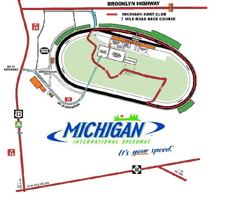 Traçado do misto que utiliza parte do oval de Michigan Além de corridas pelas principais categorias da NASCAR, desde 2010 o autódromo de Michigan é palco do Michigan Wine and Beer Festival, um evento