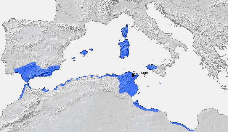 Terceira Guerra Púnica 150-146 a.c. Foi quando os romanos destruíram