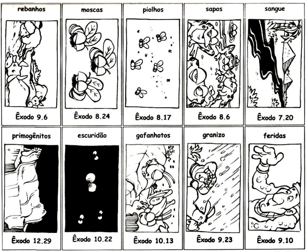 Lição 5 Êxodo As pragas sobre o Egito Que a criança entenda que Deus é poderoso para