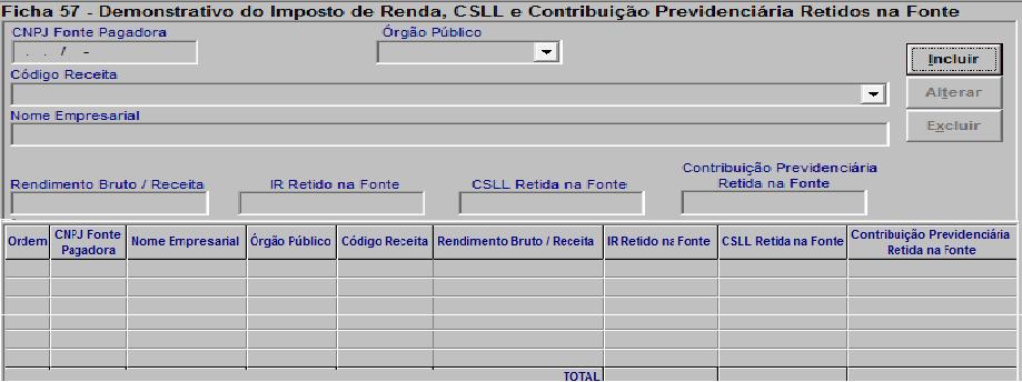 Ficha 57 Demonstrativo do Imposto de