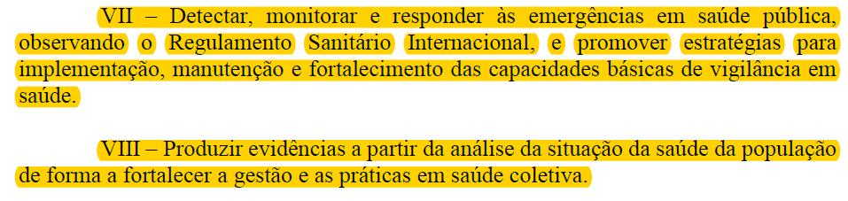 VIGILÂNCIA EM SAÚDE RESOLUÇÃO