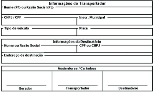 Bag: Recipiente com dimensões aproximadas de 0,90 x 0,90 x 1,20 metros, sem válvula de escape (fechado em sua parte inferior), dotado de saia e