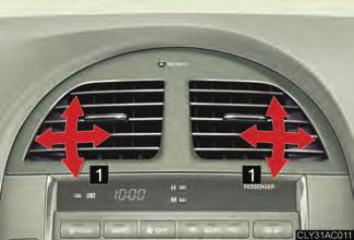 3-1. Uso do sistema do ar condicionado e desembaçador Ajuste da posição e abertura e fechamento das