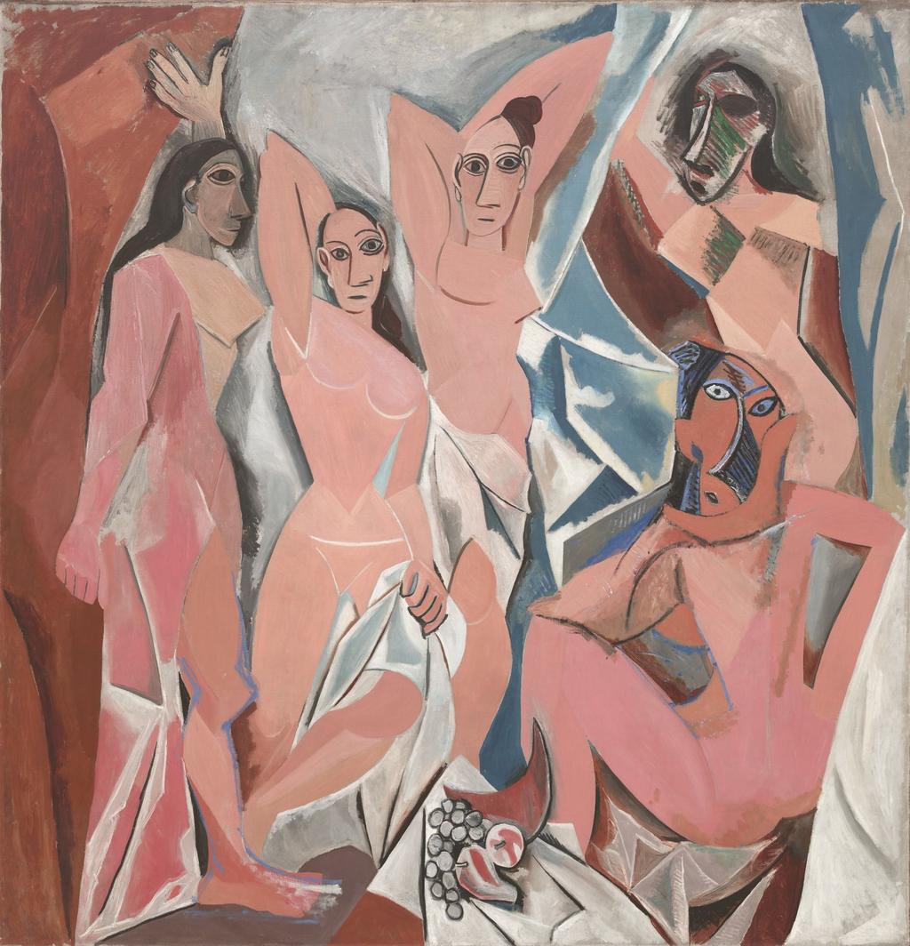 "Les Demoiselles d'avignon", em 1907, obra do pintor espanhol Pablo Picasso, é considerado o marco para o surgimento do cubismo.