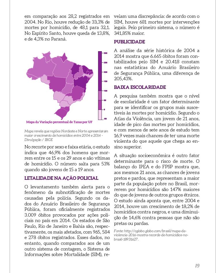 Tema 2: Prevenção da violência entre jovens no Brasil Tema 3: O trabalho infantil no Brasil Tema