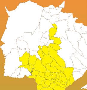 quente, úmida e baixa : quente, moderadamente seca e baixa Desempenho