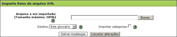 Figura 113. Acrescentand Atividades glssári editand glssári É pssível visualizar s terms d Glssári segund s seguintes critéris: pr rdem alfabética, pr categria, pr data de inserçã e pr autr.