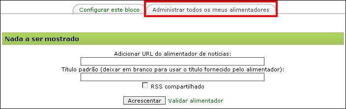 Figura 29. Administrar Tds s Meus Alimentadres 6.