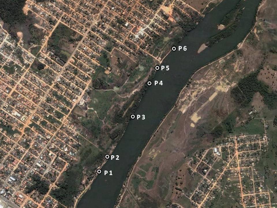 trecho médio do rio, a montante recebe o aporte dos afluentes Pimenta Bueno, Comemoração, Rolim de Moura e Urupá, e a jusante, dos rios Jaru, Machadinho e Preto (LEITE, 2004). Figura 2.