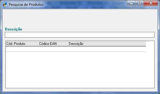 (Imagem05) Coloque o código ou a descrição do produto, que deseja inserir no pedido e tecle << Enter >>.