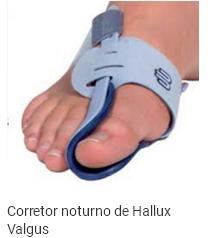 Corretor noturno de Hallux Valgus Adequada para corrigir o desvio do eixo na articulação do dedo grande do pé (hallux valgus - joanetes) como parte de um tratamento conservador ou pós-operatório.