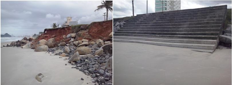 5.4.5 Obras de proteção costeira As obras de proteção costeira estão localizadas no município de Matinhos (Figura 38).