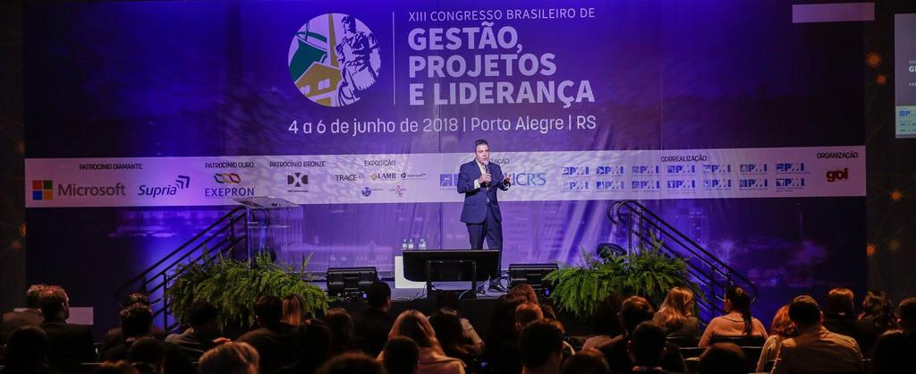 SOBRE O PATROCÍNIO A captação de patrocinadores para o XIV Congresso Brasileiro de Gestão de Projetos e Liderança justifica-se na importância atribuída pelo PMI Capítulo São Paulo ao apoio na