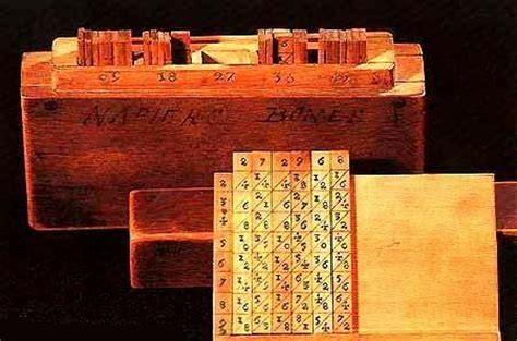 Ossos de Napier Em 1614, John Napier, um matemático escocês, inventou um método diferente de efetuar multiplicações.