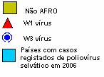 13 11 117 18 1 1193 Figura : Distribuição de casos de poliovírus selvagem, OMS/AFRO, 7 País W1 W3 W1+W3 Total