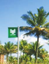 8 MAR/ABR 2018 Bandeira verde Monitorada pela CETESB e pelo Laboratório de Controle Ambiental da Riviera de São Lourenço, a praia da Riviera manteve-se classificada, durante todo o período da