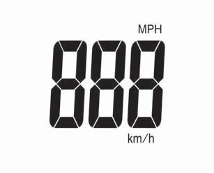 56 Instrumentos e controles Luzes de advertência, medidores e indicadores Velocímetro Indica a velocidade do veículo. Odômetro O hodômetro mostra a distância registrada.