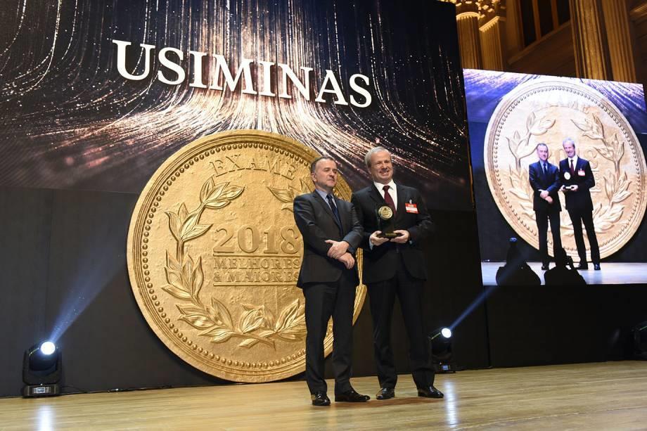 Prezado Sérgio, Ficamos orgulhosos em ver que a Usiminas é a grande premiada no setor Siderurgia e Metalurgia no anuário MELHORES & MAIORES de EXAME deste ano.
