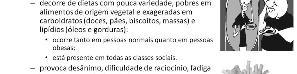 A fome oculta pode ocorrer tanto em pessoas com o peso adequado e em pessoas obesas; e está presente tanto em pessoas de classe social alta como de classe social baixa.