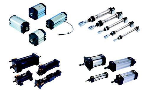 Atuadores Pneumáticos Lineares Os atuadores retilíneos são os chamados cilindros pneumáticos, cuja função é converter a energia do ar comprimido em movimento linear, e