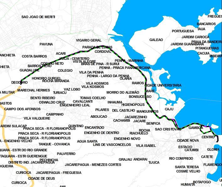 58 Linhas municipais longas mantidas As linhas municipais longas foram integradas apesar da distância por consistirem em rotas que possuiriam utilidade para o usuário.
