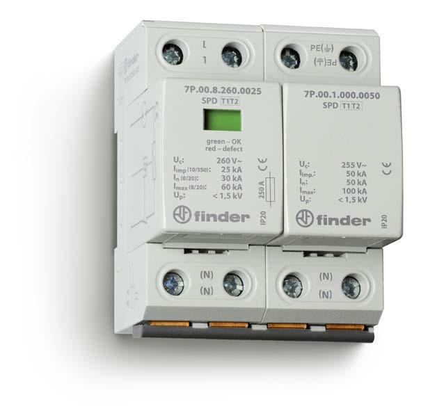 Proteção Contra Surtos DPS - DISPOSITIVOS DE PROTEÇÃO CONTRA SURTOS Dispositivo destinado a limitar sobretensões transitórias e desviar correntes de surto para terra.