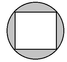 18) (UFRGS) Um hexágono regular de perímetro 1 está inscrito em um círculo.
