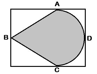 A área do trapzio BCDE a). b) 4. c) 8. d) e) 4.