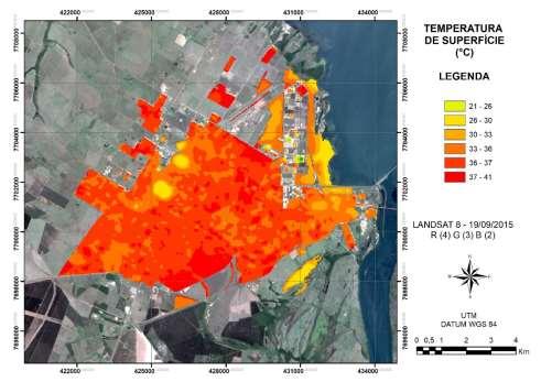 informações temperatura do ar foram interpolados os dados através do método de moving average, formando uma malha de pontos (grid) com as informações de temperatura do ar para a região de Três Lagoas.