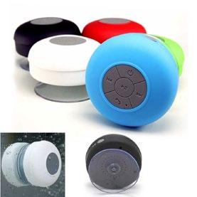 : 15 x 6 x 6 cm B - Branco C - Azul H855 Caixa de Som com Bluetooth Recarregável Personalizada para Brindes.