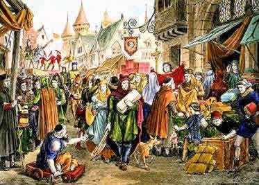 A expansão comercial e demográfica ampliou as cidades medievais para fora dos limites dos muros.