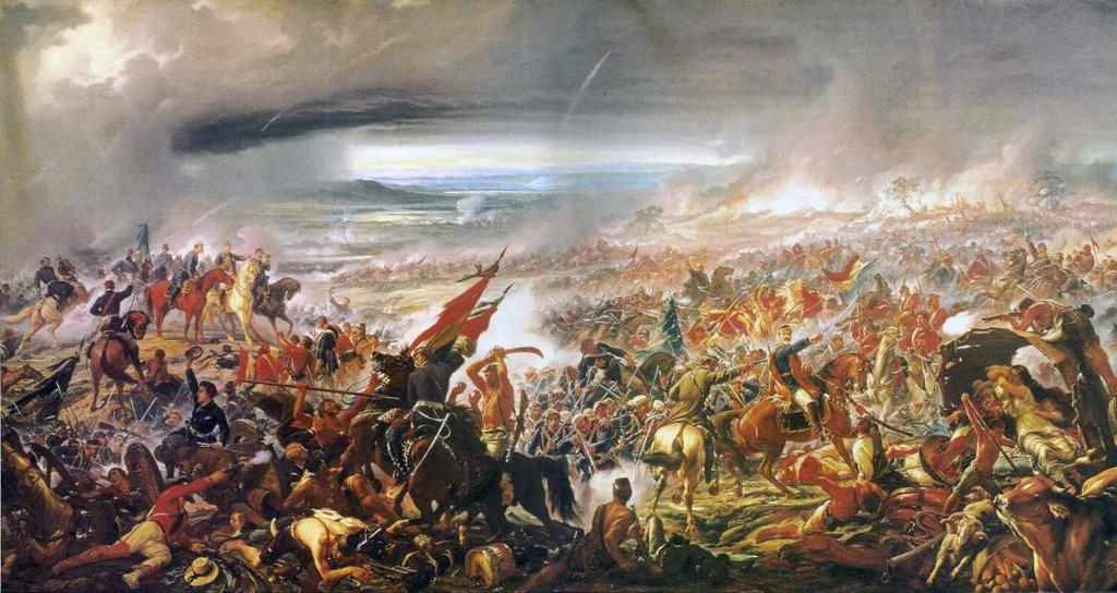 Pedro Américo A Batalha de Avaí, que só viria a ser concluída em 1877 e que é uma
