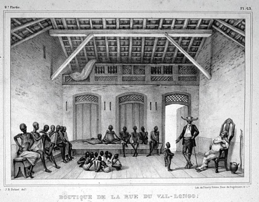 Os homens jovens eram os mais caros pois também eram os mais fortes. Depois de comprar os escravos, os seus donos tinham obrigação de os vestir e alimentar, mas gozavam também do direito de os punir.
