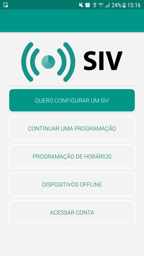 Página 3 SIV Manual do Usuário Configuração do SIV Aplicativo Mobile (smartphone)