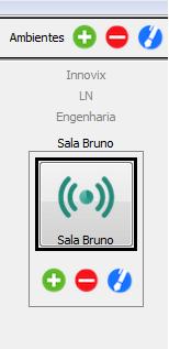 Abra o aplicativo: Adicionar/Remover um ambiente Local Ìcone do aparelho Nome do aparelho Atualizar equipamento Adicionar/Remover aparelho deste ambiente Figura 5 - Interface do aplicativo Desktop