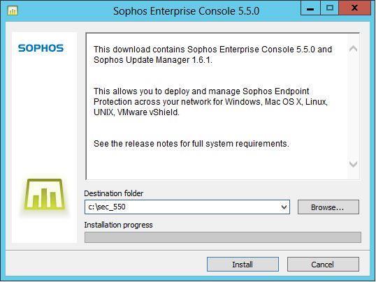 3. Instalando o Sophos Enterprise Console 3.1.