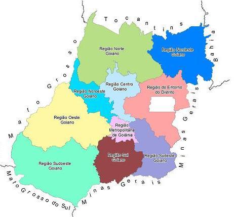 COORDENAÇÕES REGIONAIS / REGIÕES DE PLANEJAMENTO Norte (4) Nordeste (2) Noroeste (3) Oeste (5) Sul (4) Sudoeste (5) Sudeste (3) Centro (5) Entorno do DF (5) Metropolitana de Goiânia (4) Minaçu,