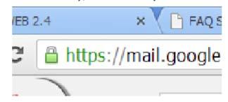 DPE FGV Questão 30 No navegador Chrome, como em outros navegadores, pode aparecer a imagem de um pequeno cadeado próximo à barra de URL (ou da barra de tarefas), como a que é mostrada a seguir.