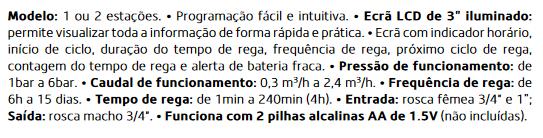 910 3/4" 1 7,50 Caracteristicas: Filtro em PP, com CE.034.