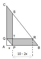 4 QUESTÃO 4 a) Denotemos por T a intersecção das retas QR e PS.