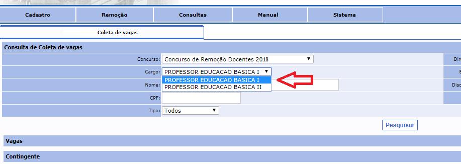 III- PROCEDIMENTOS PARA O LEVANTAMENTOS DAS VAGAS: 1.-Unidade Escolar: 23 a 26/07/2018 1.