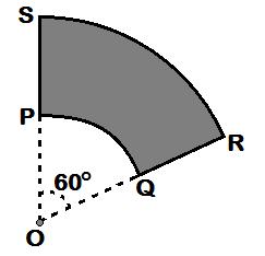 Se o raio do disco P é 5, a área do quadriátero ABCD é (A) 5. (B) 5. (C) 50. (D) 5. (E) 75.