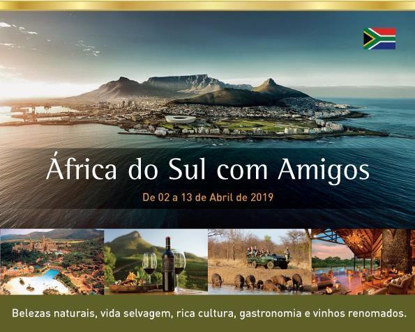 1º Dia 02/Abril (Terça-Feira) Curitiba / São Paulo / Cape Town Apresentação dos passageiros no Aeroporto Internacional Afonso Pena em Curitiba para embarque com destino à Guarulhos.