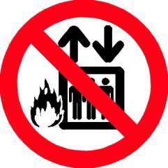 extinguir o fogo Proibido utilizar Nos locais de acesso aos P4 elevador em