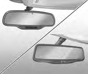 SEÇÃO 6 Espelhos retrovisores Espelho retrovisor interno O ajuste de posição do espelho retrovisor interno é feito manualmente.