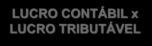 LUCRO CONTÁBIL x LUCRO TRIBUTÁVEL Como o Imposto de renda está vinculado ao lucro da companhia, este deve ser reconhecido no mesmo período em que ocorre este lucro.