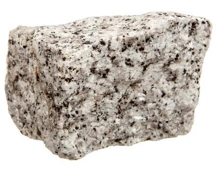 ROCHAS ÍGNEAS INTRUSIVAS Granito É possível distinguir os cristais de quartzo e